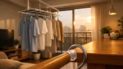 ダイソーのクッションゴムで解決 部屋干しハンガーが滑って落ちる悩みを貼るだけで防ぐ方法